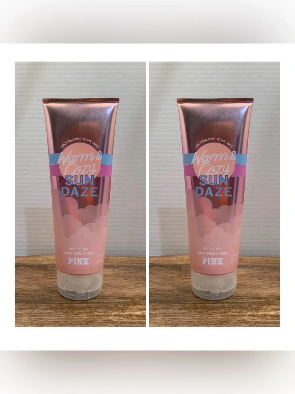 Victoria’s Secret PINK Warm & Cozy Sun Daze Body Lotion ~ 8 fl.oz. ( Lot of 2 )